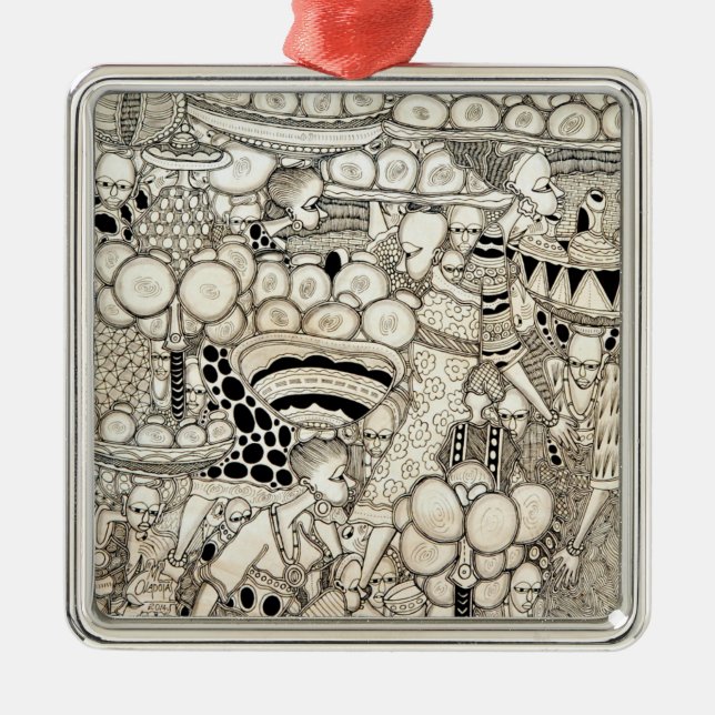 Skurkrollen laddar 2 julgransprydnad metall (Framsidan)