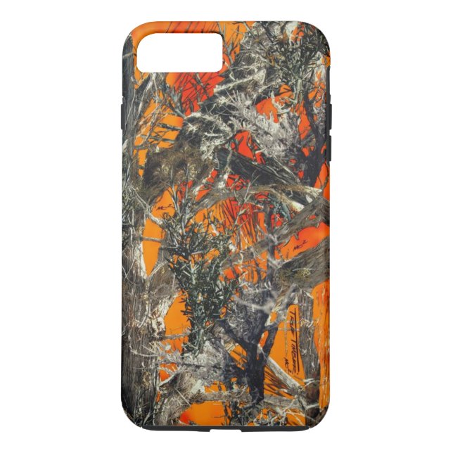 Skurkrollorange Camo Case-Mate iPhone Skal (Baksida)