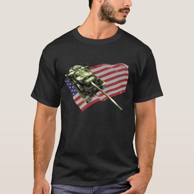 Skurkrolltank för amerikan T29 Tee Shirt (Framsida)