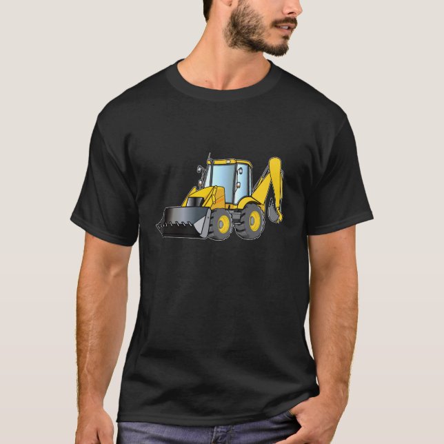 Skurkrollutrustning: Backhoe T Shirt (Framsida)