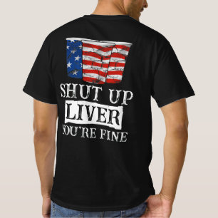 SKUTA LEVERN DU ÄR BRA 4:e juli BÖR DRICKA T Shirt