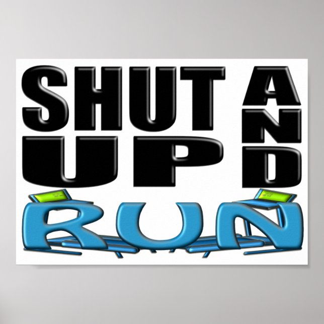 SKUTA UPP OCH SPRINGA (Treadmill) Poster (Framsidan)