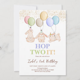 Skutt 2 IT Påsk 2:a födelsedagen Inbjudningar