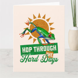 Skutt genom de svåra dagarna Amazon Träd Frog Kort