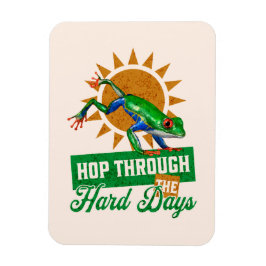 Skutt genom de svåra dagarna Amazon Träd Frog Magnet