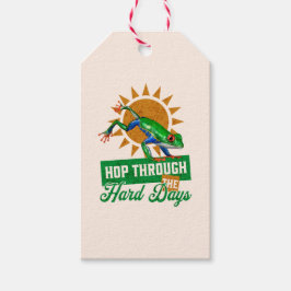 Skutt genom de svåra dagarna Amazon Träd Frog Presentetikett