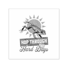 Skutt genom de svåra dagarna Amazon Träd Frog Självfärgande Stämpel