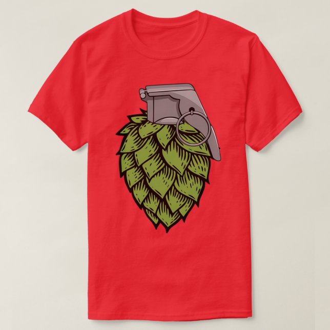 Skutt Grenadbrand i Hål T Shirt (Design framsida)