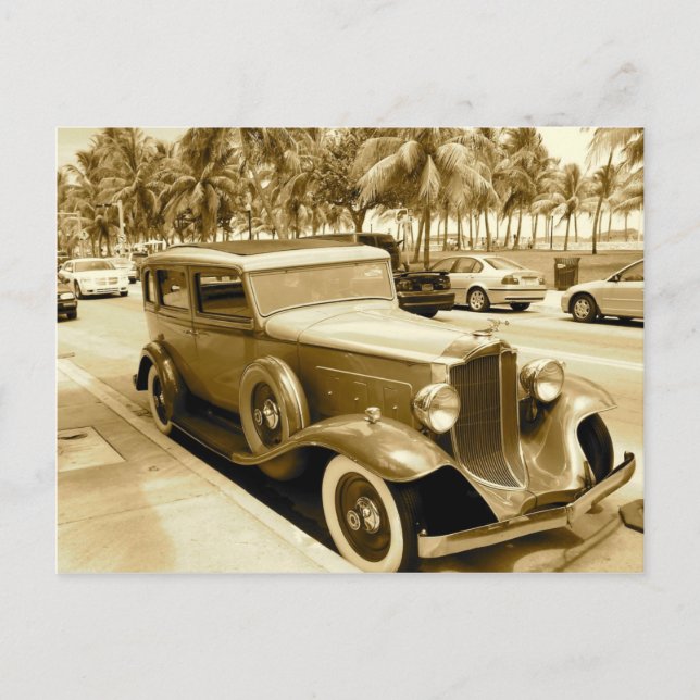 Skutt i förarsätet vykort (Framsida)