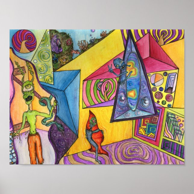 skutt i min dimension poster (Framsidan)