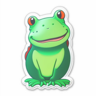 Skutt i Roligt med Frog Sticker-samlingar Klistermärken