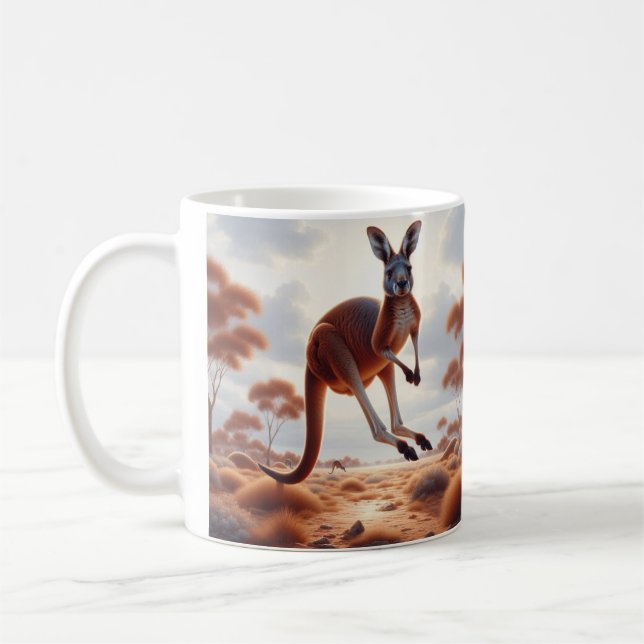 Skutt in i din morgonbrygga med vår Kangaroo Mugg! Kaffemugg (Vänster)