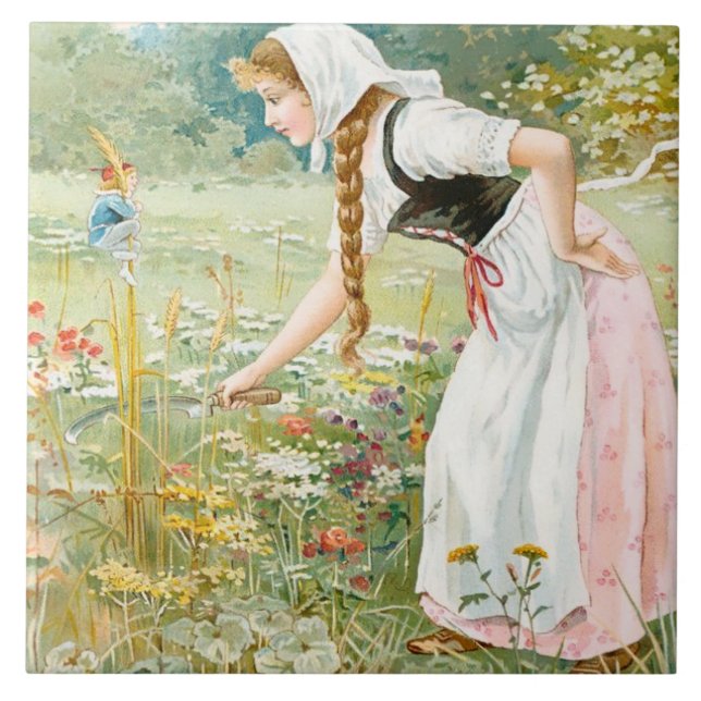 "Skutt o My Thumb" av E S Hardy Kakelplatta (Framsidan)