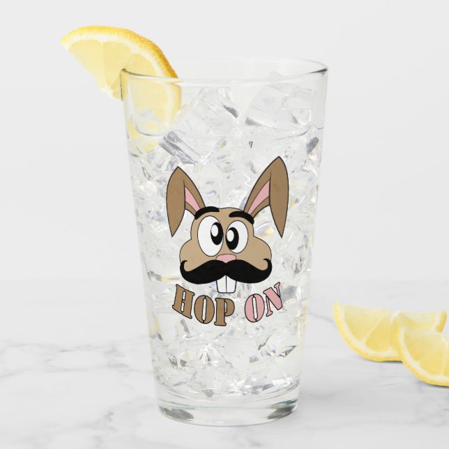 Skutt på Mustache Rabbit Glaskopp (Framsida Ice)