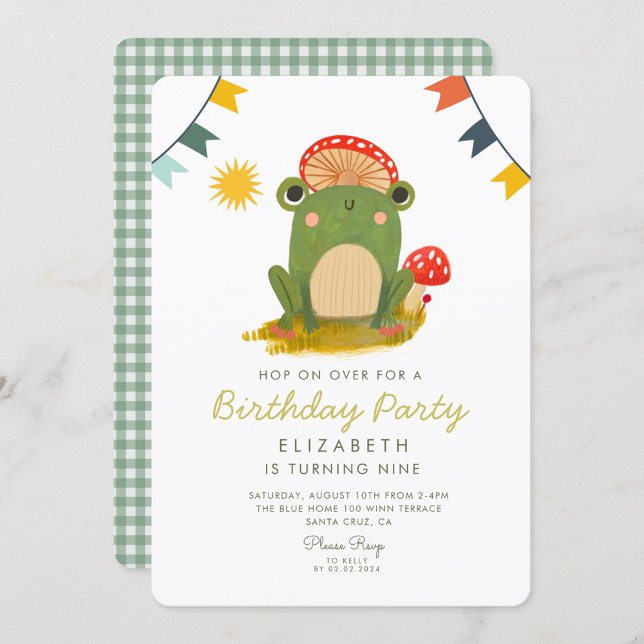 Skutt på Över Grog Birthday Inbjudningar (Skapare uppladdad)