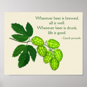 Skutt Plant Beer Breing Print with Poster