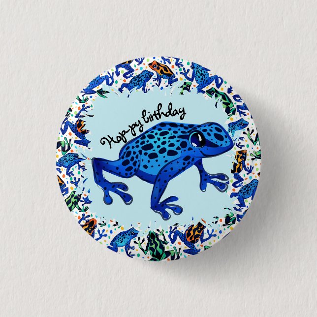 Skutt-py Birthday Button Knapp (Framsida)