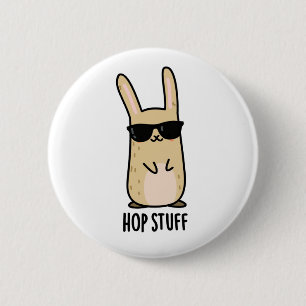 Skutt Saker Funny Bunny Rabbit Pun Knapp