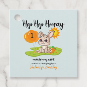 Skutt Skutt Hooray Cute Ungefär 1:a födelsedag Gåvor Etiketter