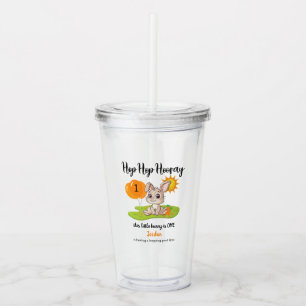 Skutt Skutt Hooray Cute Ungefär 1:a födelsedag Take Away Mugg