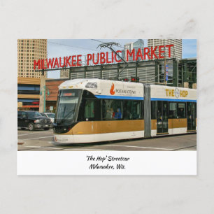 Skutt Streetcar - Milwaukee, Wisconsin Vykort