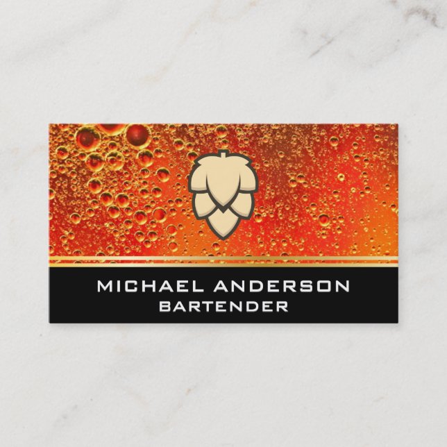 Skutt | Wheat Bud | Amber Ale Beer Visitkort (Framsida)