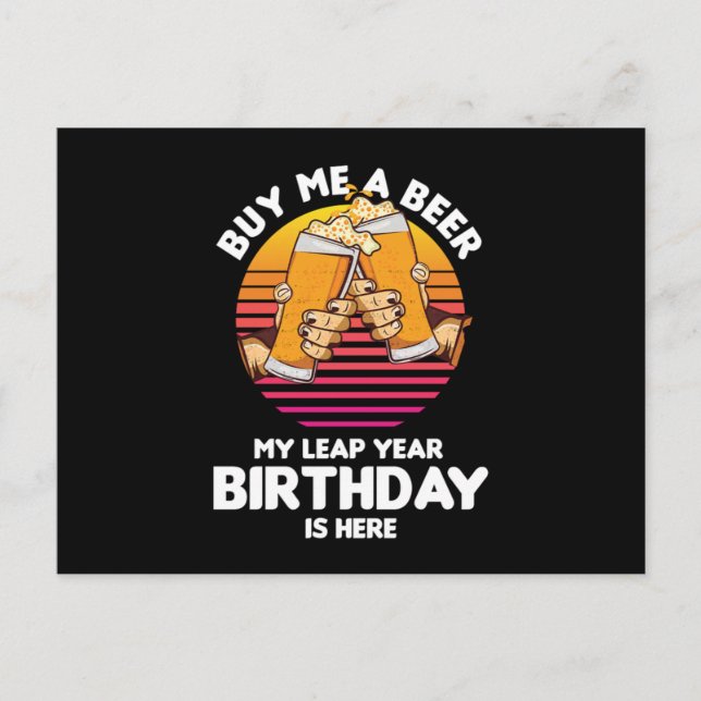 Skuttårsling Beer Drickare Skuttare Födelsedag Sko Vykort (Framsida)