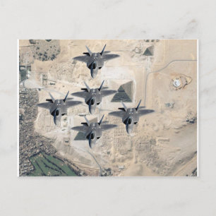 Skvadron av F-22 Vykort