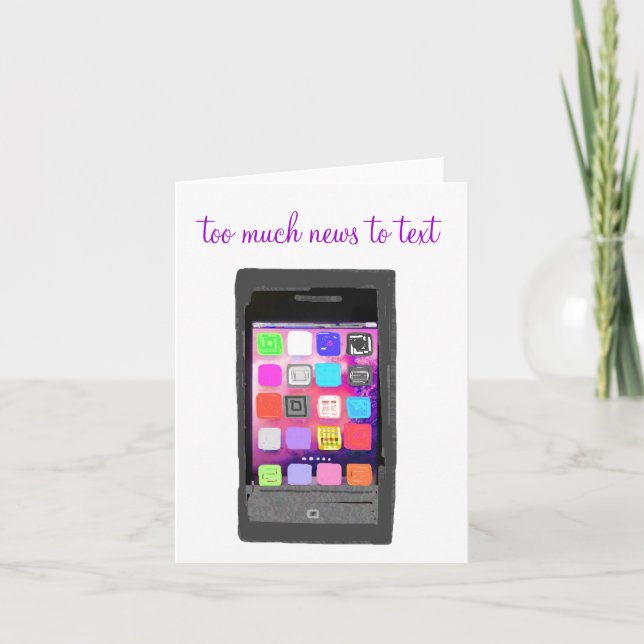 Skvaller som för är saftigt för Texting Kort (Framsida)
