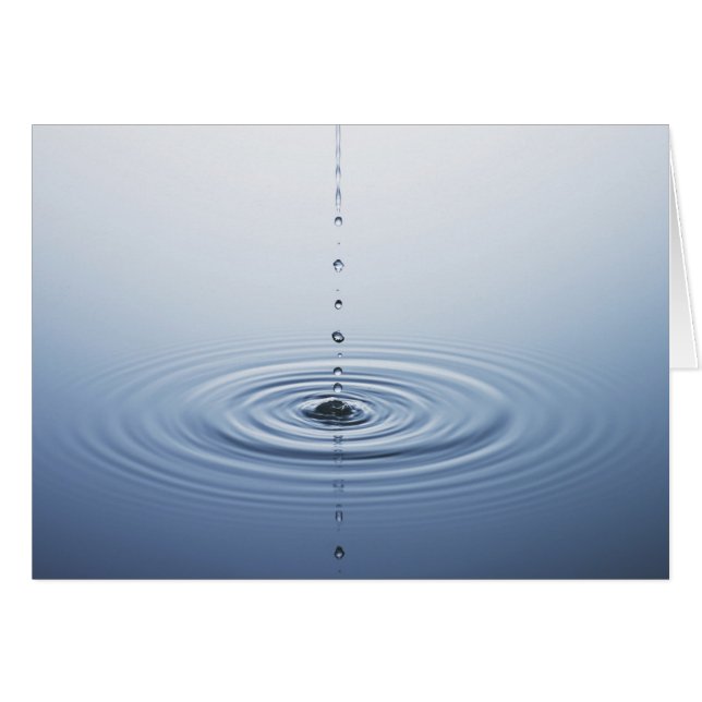 Skvalpa på vatten hälsningskort (Framsidan Horizontal)