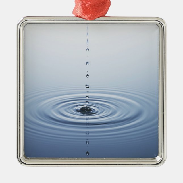 Skvalpa på vatten julgransprydnad metall (Framsidan)