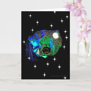 Skvot över masterastejdhead med Stars Alien Kort