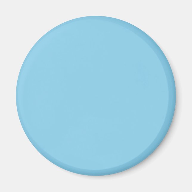 Sky Blue 87CEEB-färg - alternativet att lägga till Magnet (Framsidan)
