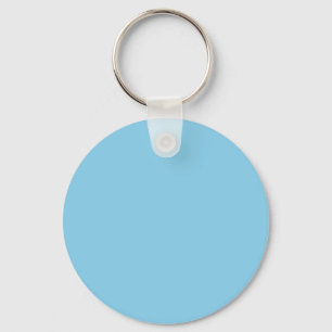 Sky Blue 87CEEB-färg - alternativet att lägga till Nyckelring
