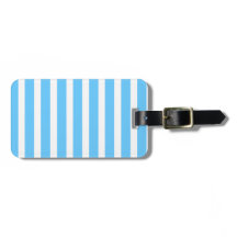 Sky Blue and White Cabana Stripes 