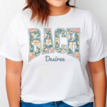 Sky Blue Retro Floral BACH Bridesmaid