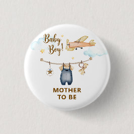 Sky Clothesline Airplane Mother To Be Baby Shower Knapp