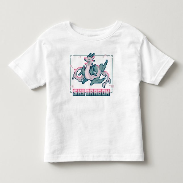 Sky Dragon Pixel art T Shirt (Framsida)