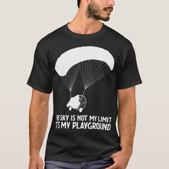Sky Playground PPC Paragliding Powered Parachute  T Shirt (Framsida)