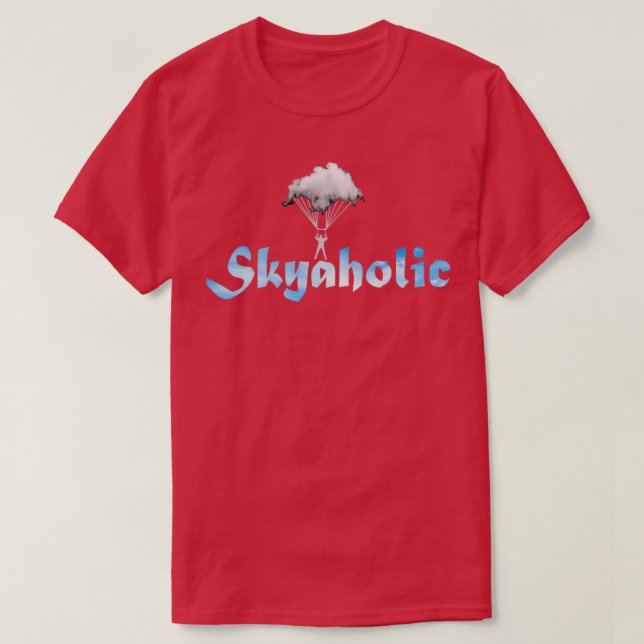 SkyaholSkydiving T Shirt (Design framsida)