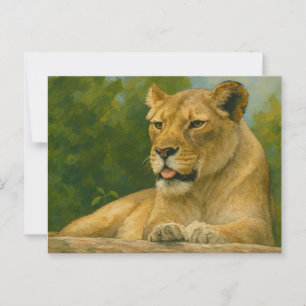Skybound Grace - Lioness i Ledge Vykort