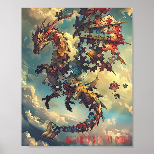 Skybound Puzzle Dragon Poster (Framsidan)