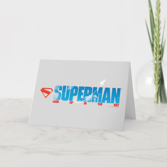 Skybound Superman Silhouette Kort (Framsida)
