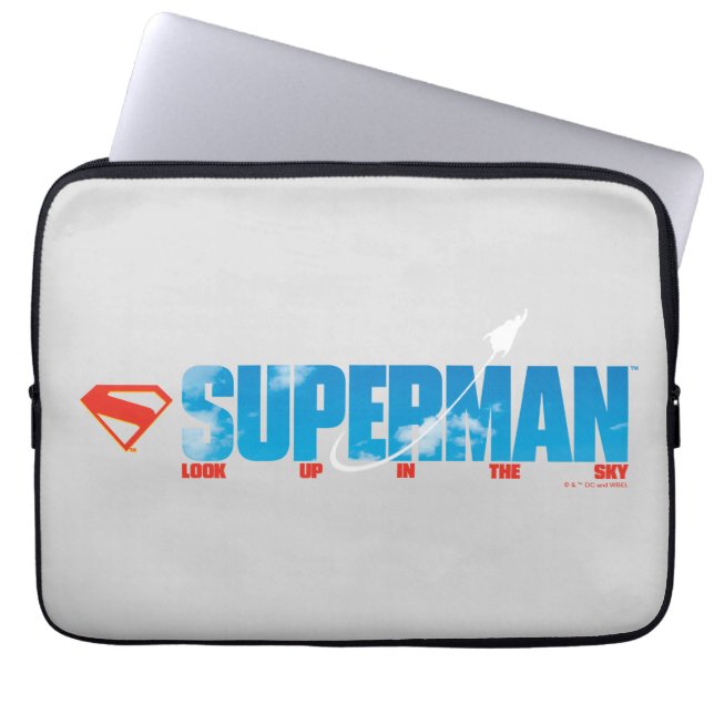 Skybound Superman Silhouette Laptop Fodral (Framsidan)