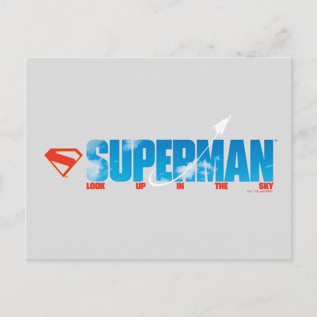 Skybound Superman Silhouette Vykort (Framsida)