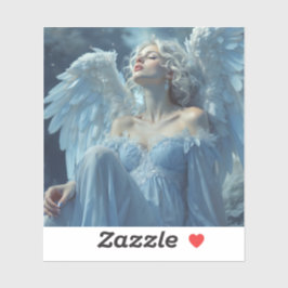 Skybunden tystnad: Angel från Midnight Veil Klistermärken