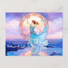 Skydancer på vatten-tavlan vykort