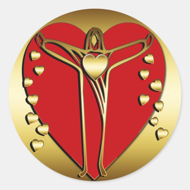 SKYDD AV HJÄRTAT RUNT KLISTERMÄRKE (Framsida)