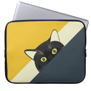 Skydd mot ljus: Svart katt Laptop Fodral