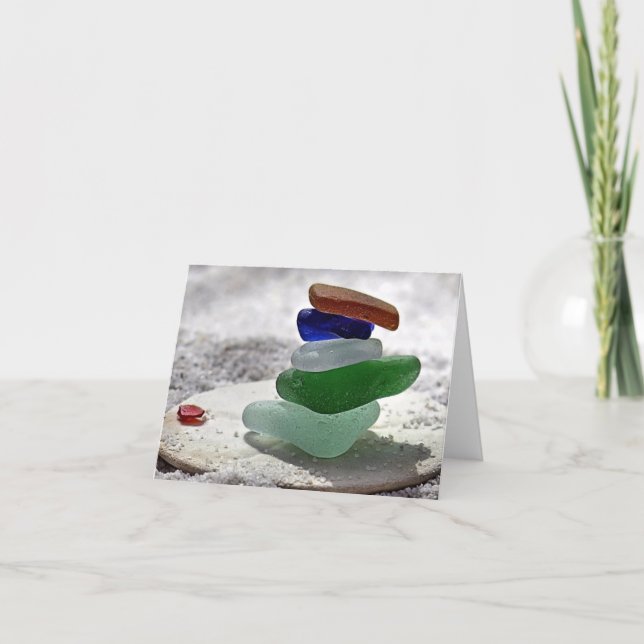 Skydd - staplat sjöglas kort (Framsida)